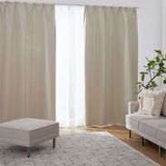 アイボリー] ドレープカーテン＆レースセット 遮光 洗濯可 | 【公式