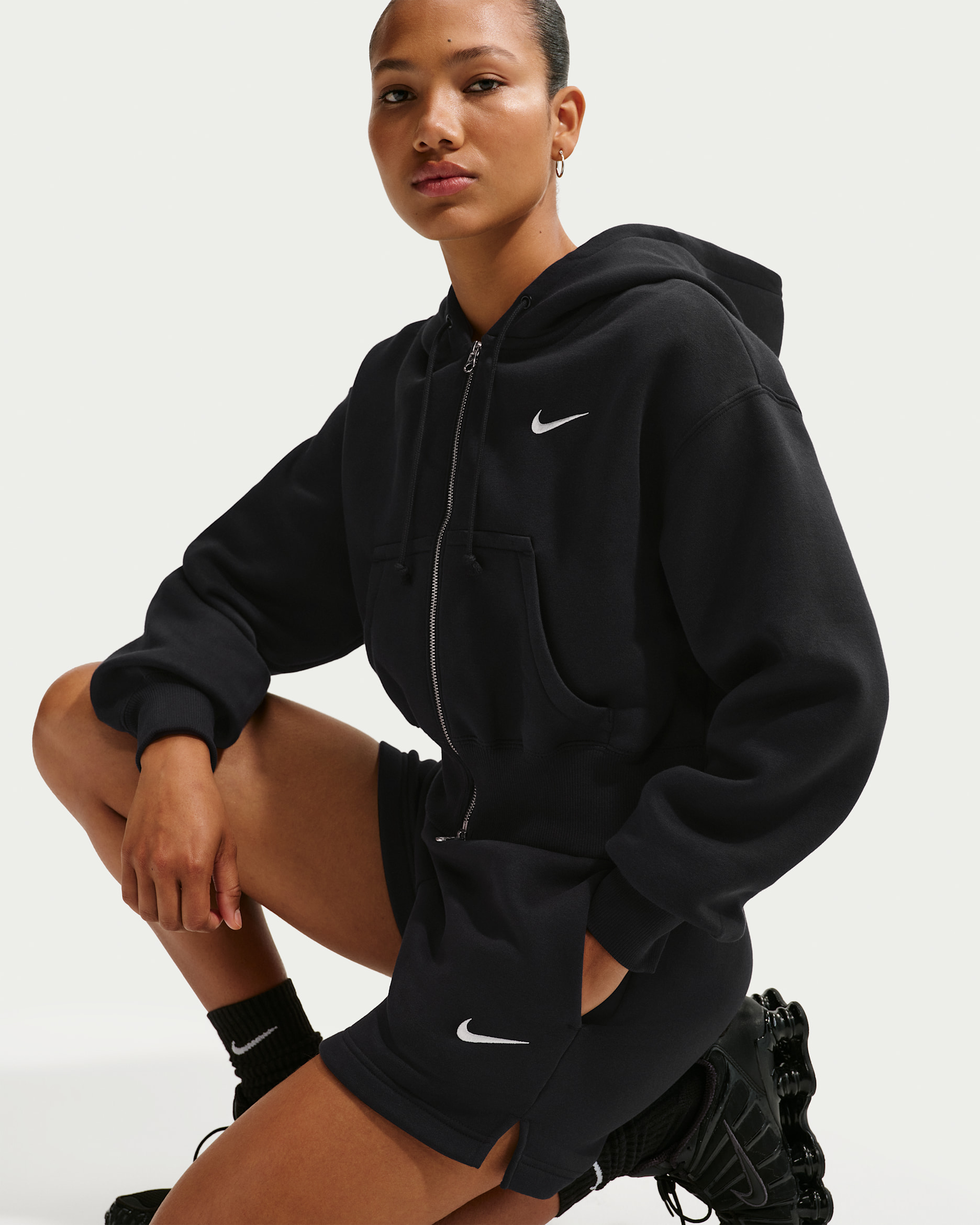 Nike Sportswear Phoenix Fleece Women's Loose Full-Zip Cropped