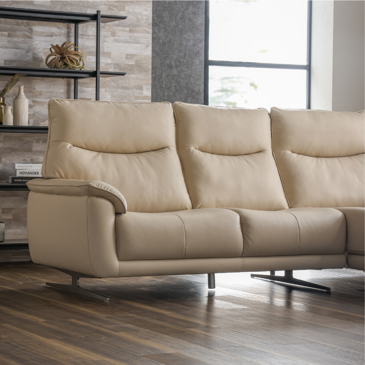 ライベラA ステン脚 カウチソファ 幅235cm ｜ RELAX FORM®/リラックス