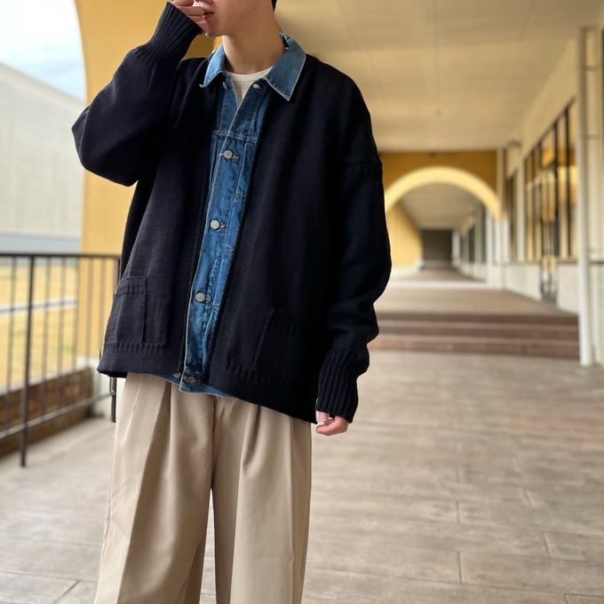 アウターとしても使えるウールカーディガン / スタッフブログ