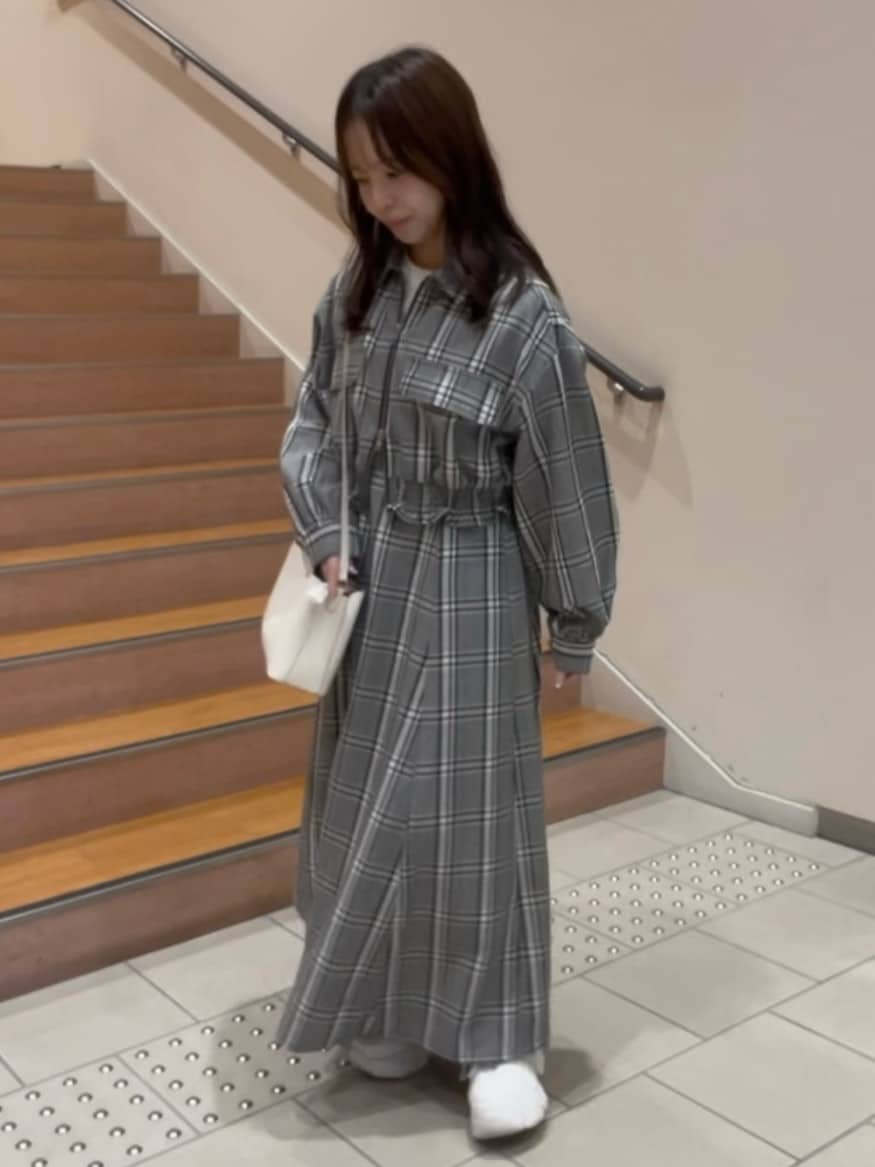 2セットアイテム【RMAF】裾ギャザージャケット+キャミワンピ | NICE