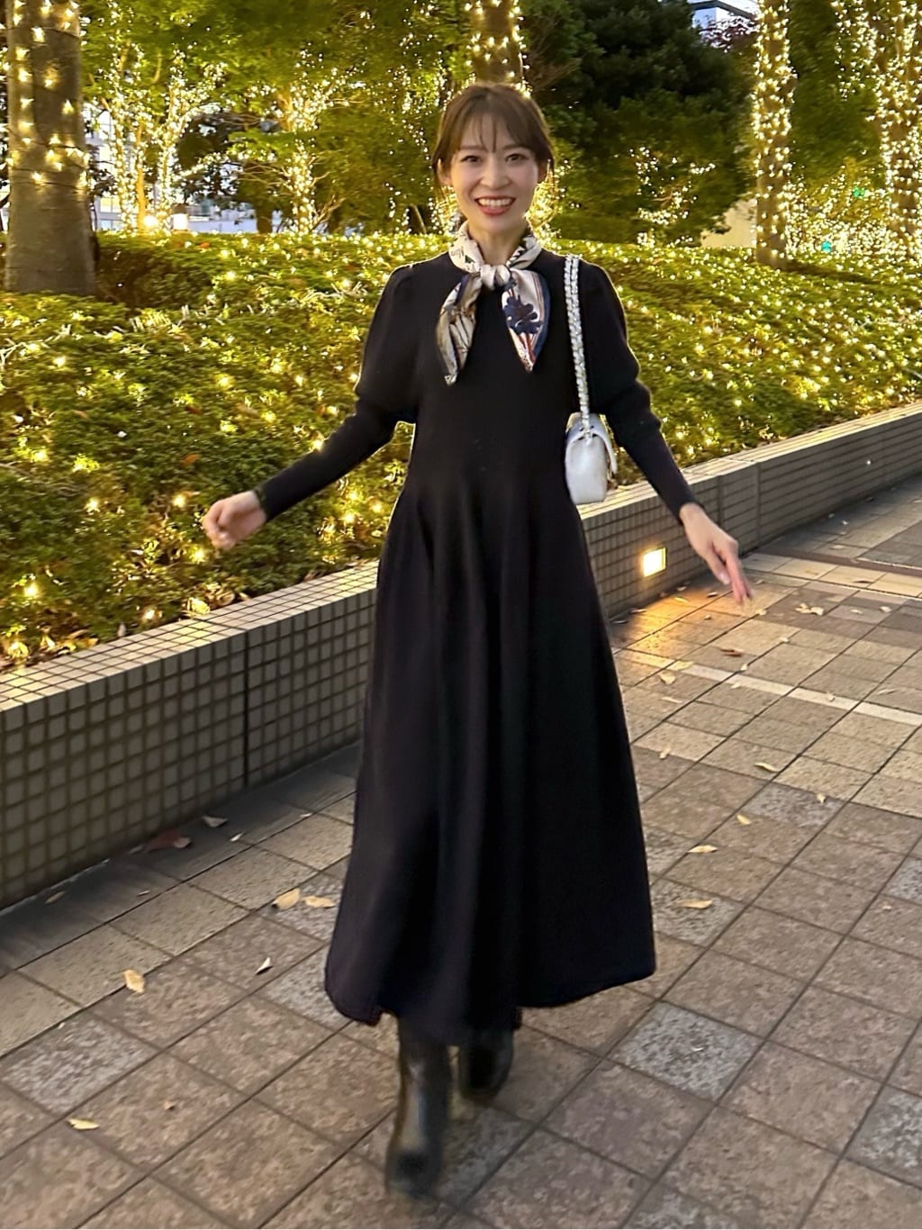 最強モテワンピ】パワショルニットロングワンピース | La boutique