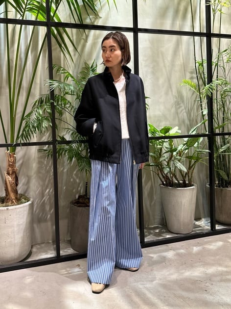 シルクウール ジップアップブルゾン｜トゥモローランド 公式通販