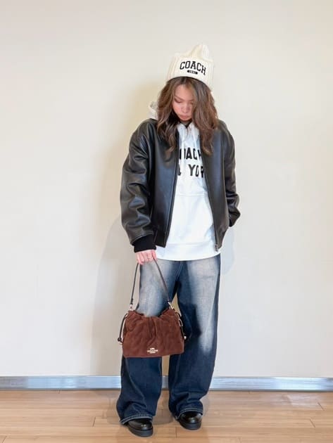 公式】コーチアウトレット | レザー ボンバー