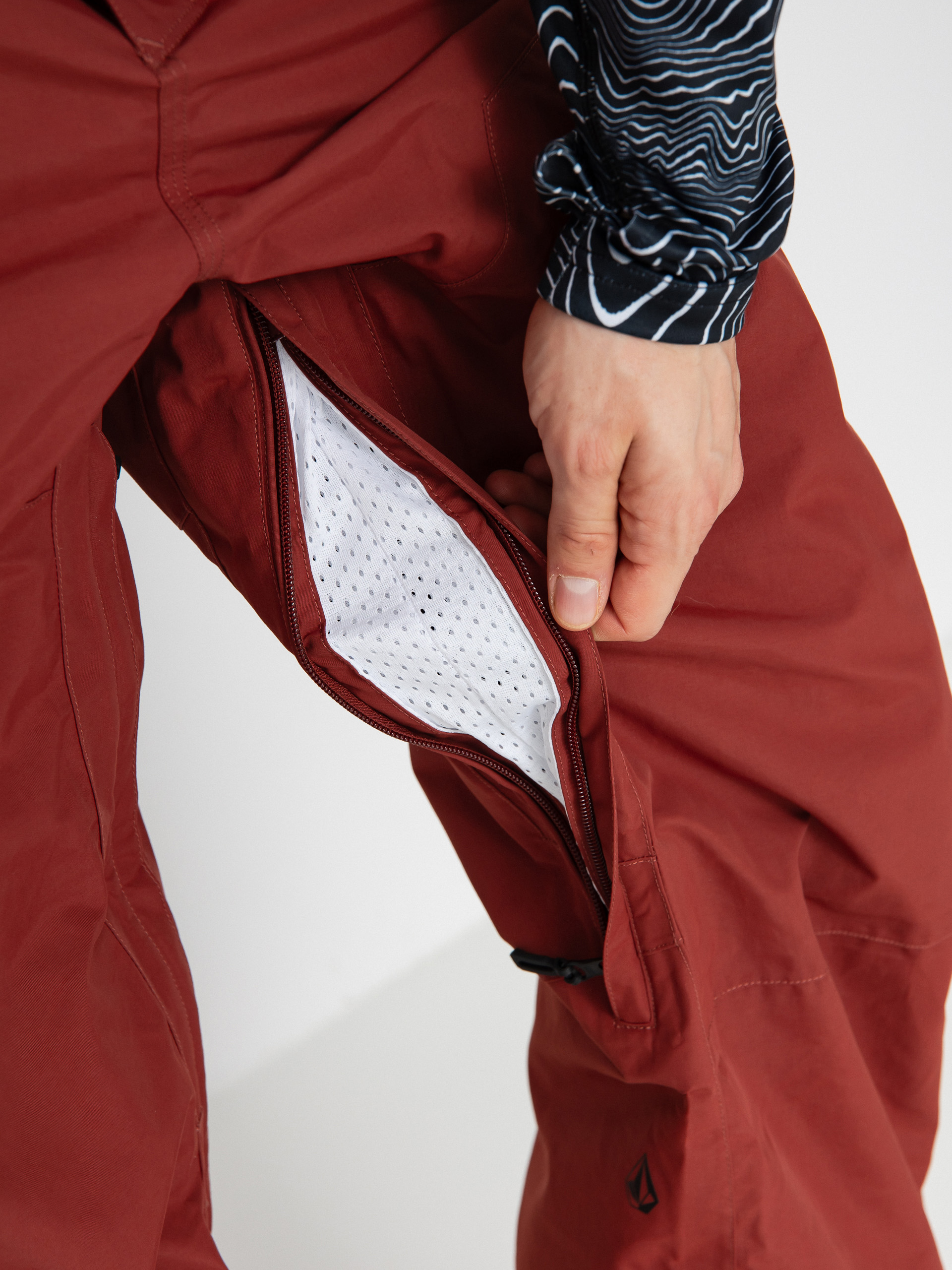 Volcom Snowboard pants L Gore Tex - brown, red (redwood)