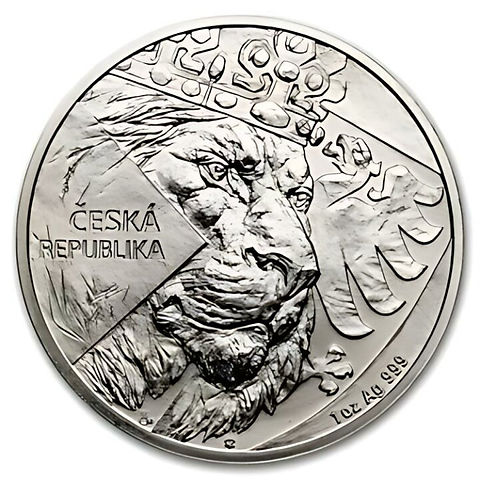 2024年 ニウエ 2ドル チェコ・ライオン 1オンス銀貨 純度 .999