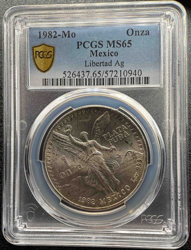 1982年 メキシコ リベルタード銀貨 PCGS MS65 | GoldSilverJapan