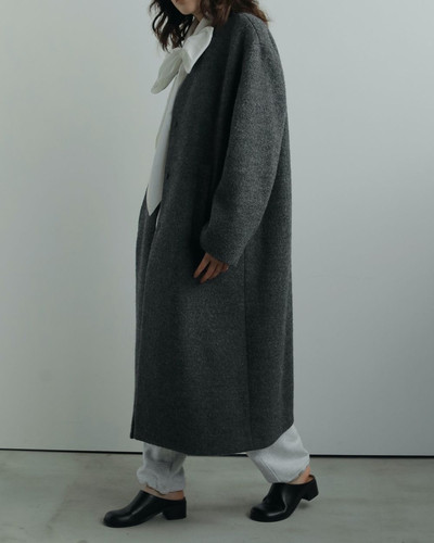 ànuke Collarless Cocoon Coat | Fun Current