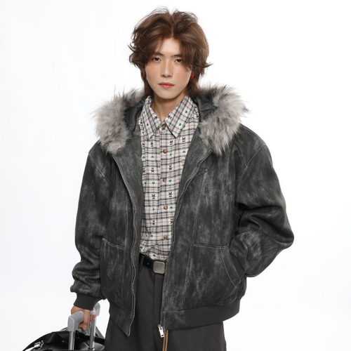 Frost Fur Hooded Jacket | Selonid｜セロニッド