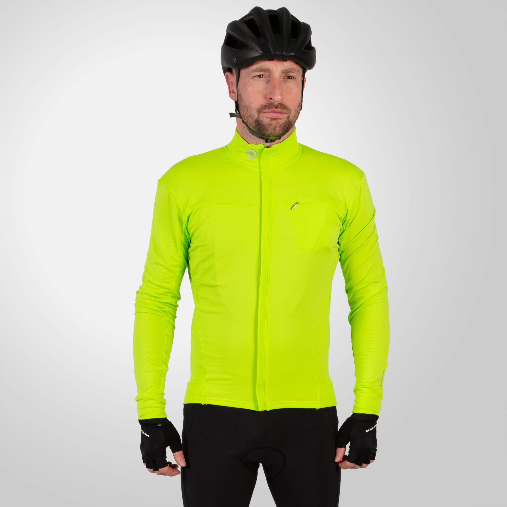 Men's Xtract Roubaix L/S Jersey - Bright Yellow | Endura UK