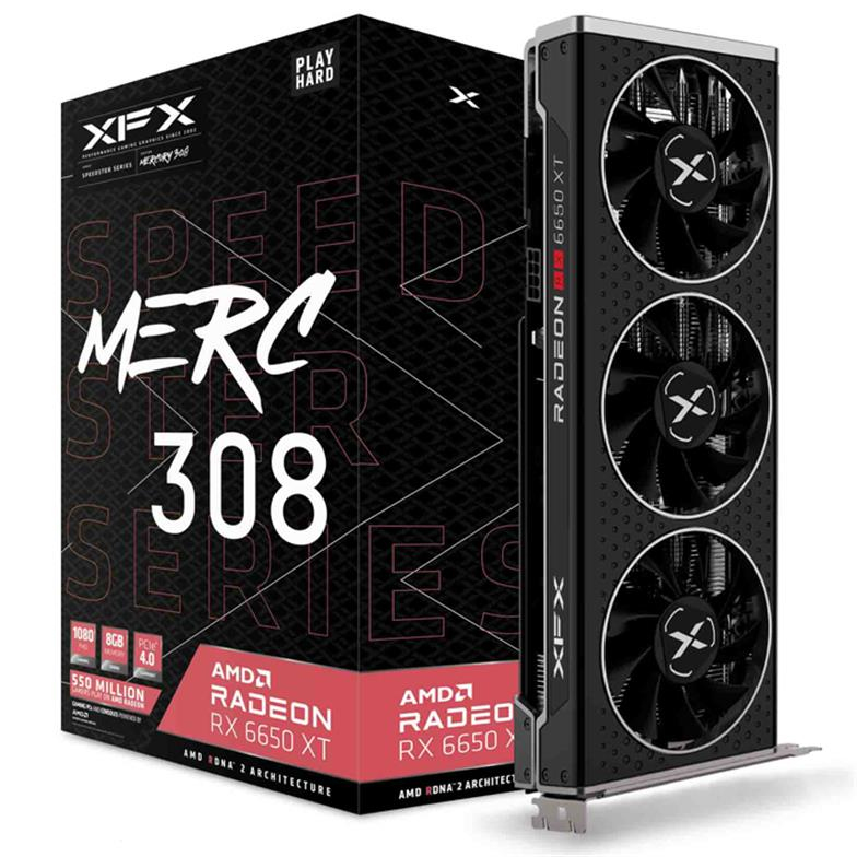 XFX Speedster MERC 308 AMD Radeon RX 6650 XT Black RX-665X8TBDY