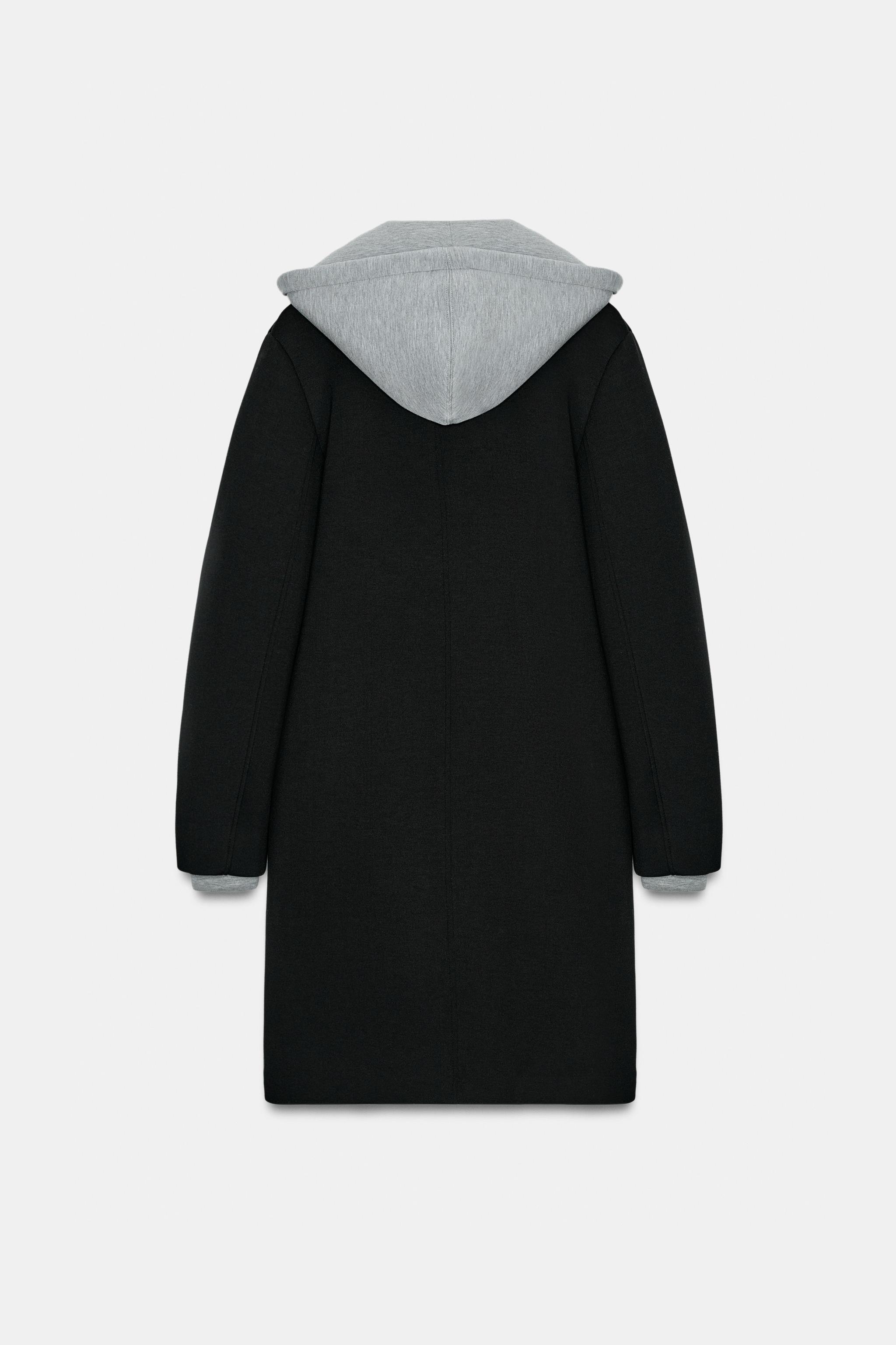 取り外し可能なフード付きコンビコート - ブラック | ZARA Japan / 日本