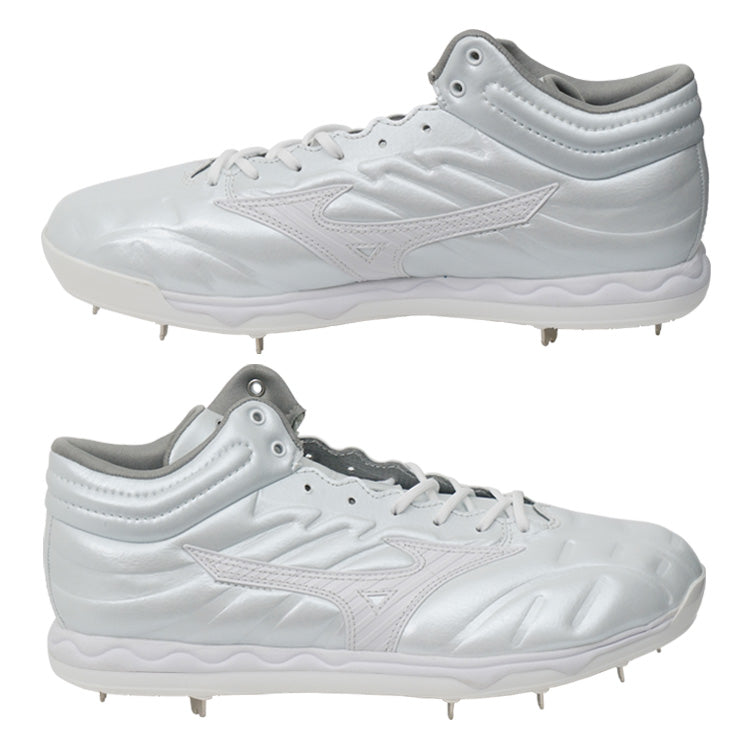 球速が上がるスパイク】2025モデル ミズノプロ 野球 白スパイク 投手