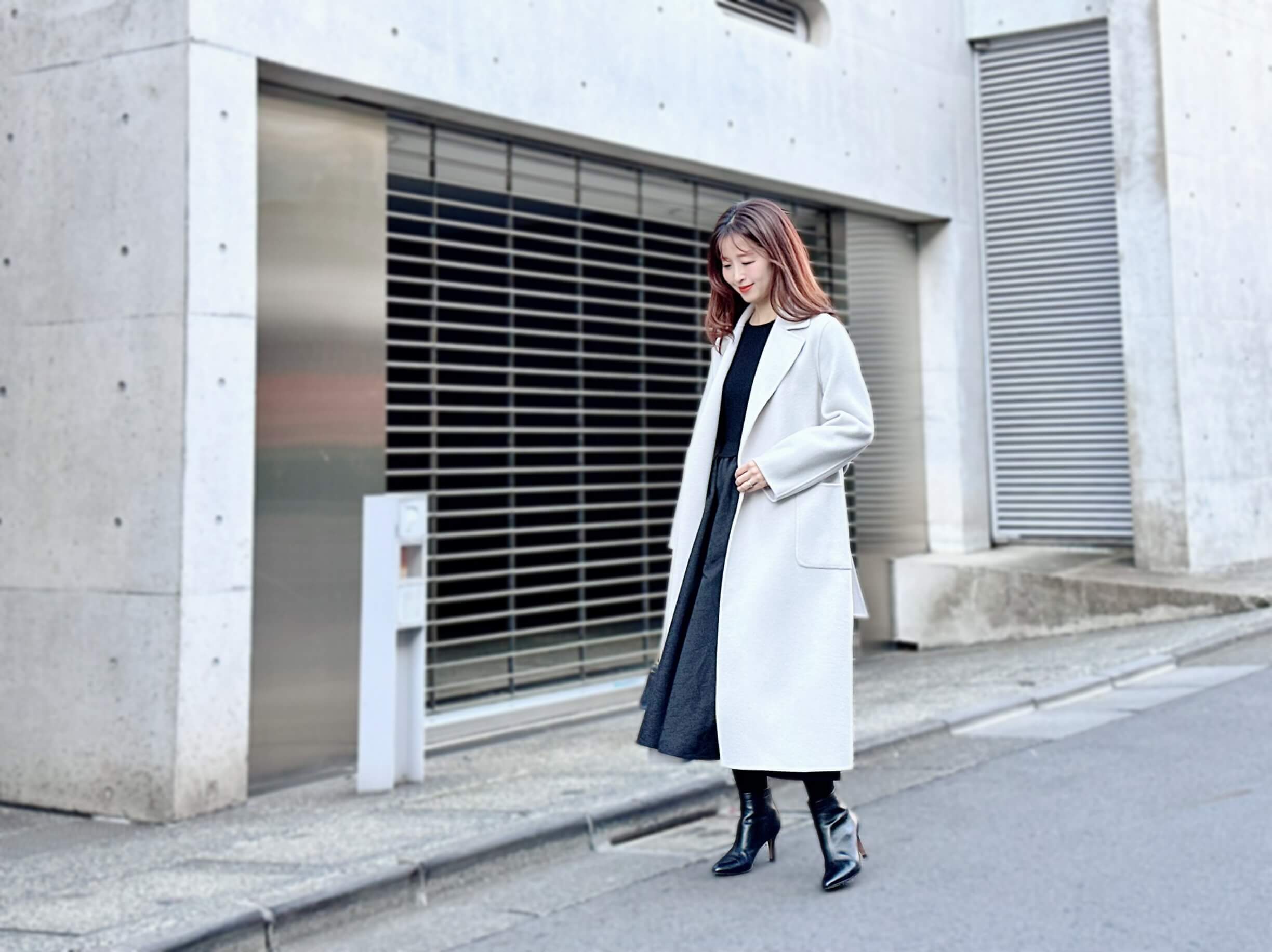 WINTER SALE】50%OFF＜ラムダブルクロスロングテーラードコート