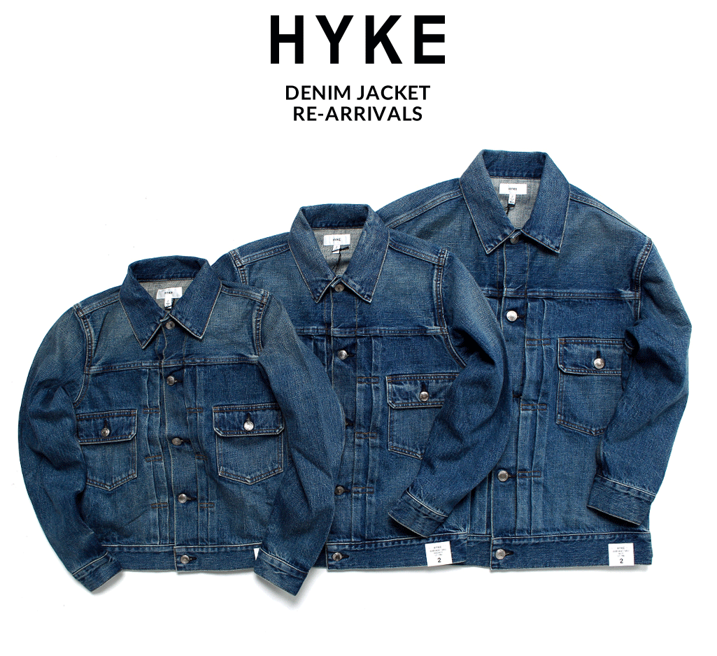 HYKE デニムジャケット再入荷しました | st company online store 入荷