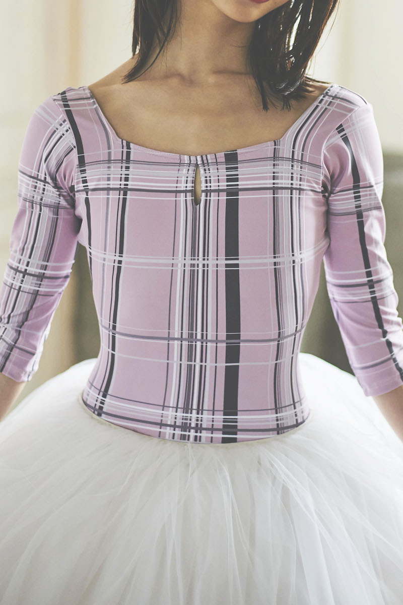 stina / type U ballerina / silky pink check