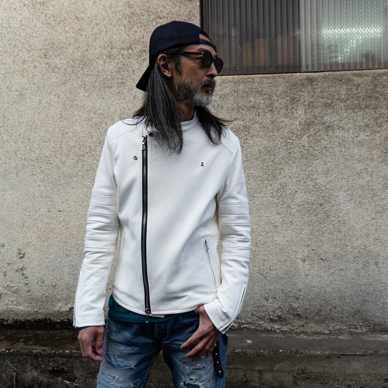 久しぶりの『白ライダースジャケット』がリリース！白鞣し ディア