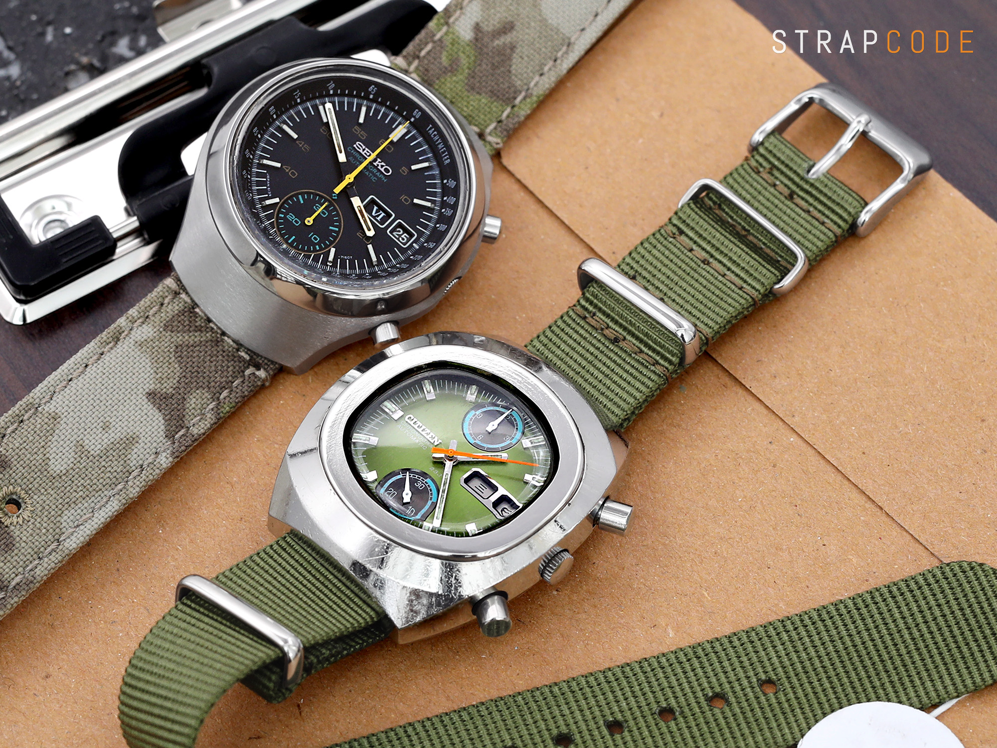 Affordable Vintage Chronograph Watches : Citizen 8110 and Seiko