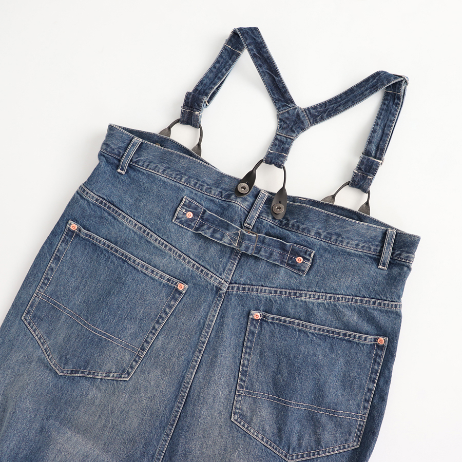 RHODOLIRION (ロドリリオン) 5Pockets Suspender Pant - Denim