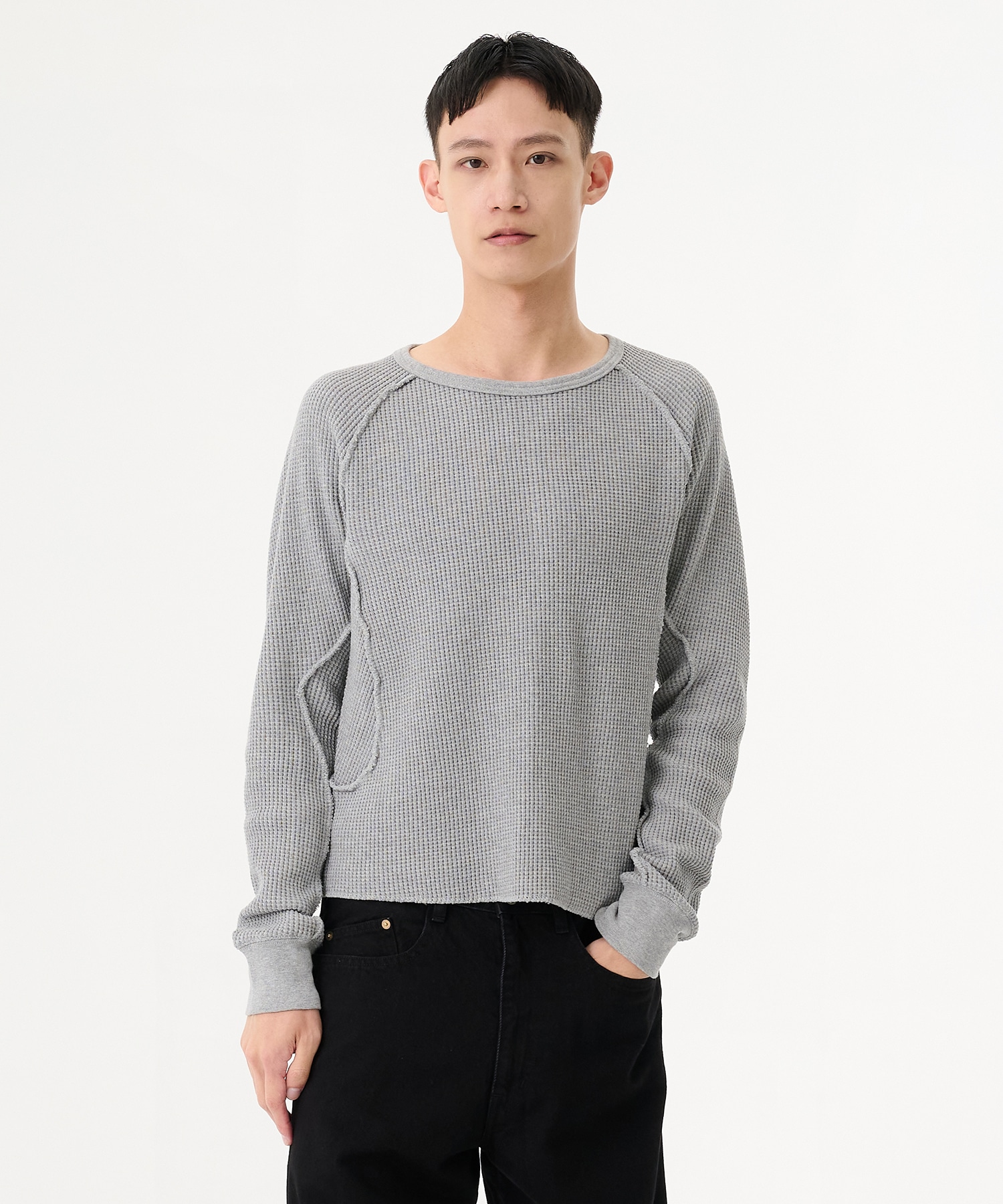 WAFFLE THERMAL LONG SLEEVE T-SHIRT｜NVRFRGT