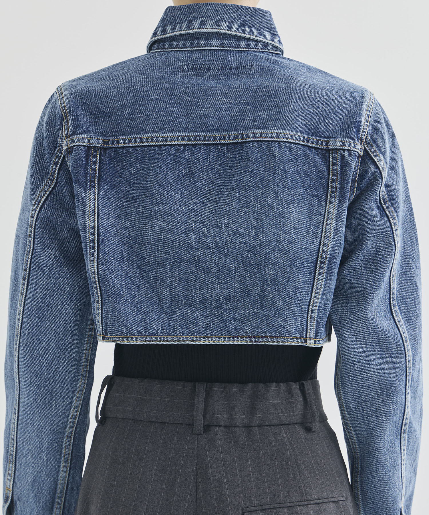 WASHED DENIM CUTTING JACKET(S BLUE): JOHN LAWRENCE SULLIVAN