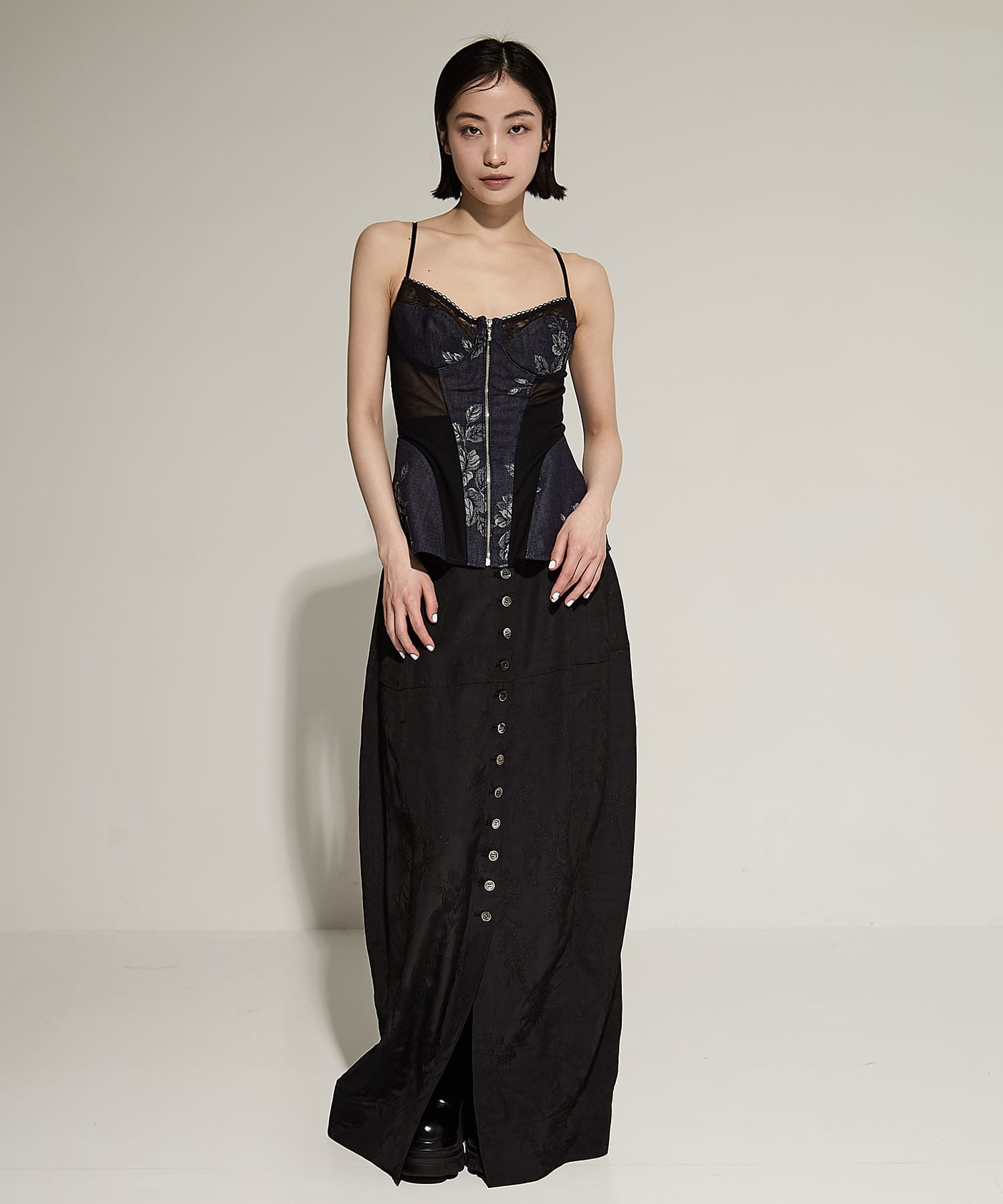 ROSE DENIM BUSTIER(1 MULTI): FETICO: WOMENS｜ STUDIOUS ONLINE公式