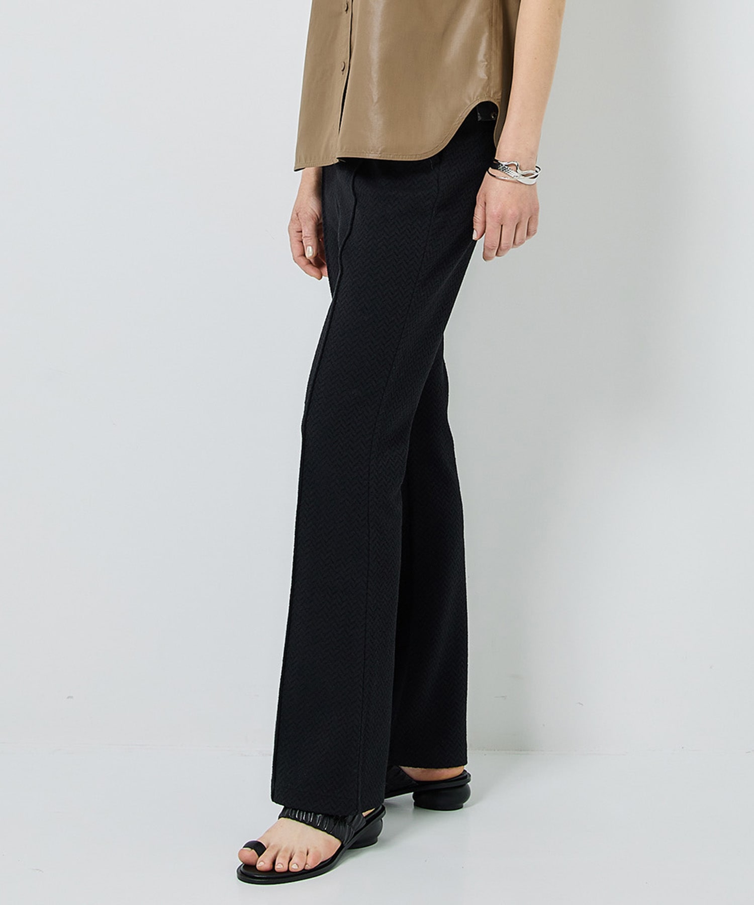 Almighty Stretch Flare Pants(1 BLACK): STUDIOUS: WOMENS｜ STUDIOUS
