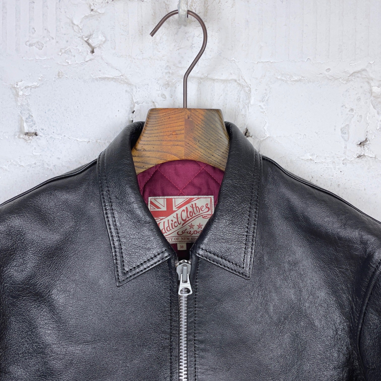 addict clothes | ad-01 center-zip jacket (sheep) black – stuf|f