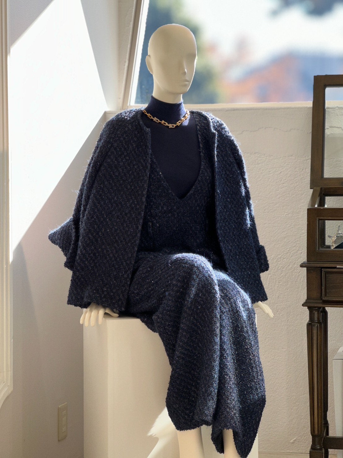 ツイードオールインワン（ネイビー） – stylist-kurakuen