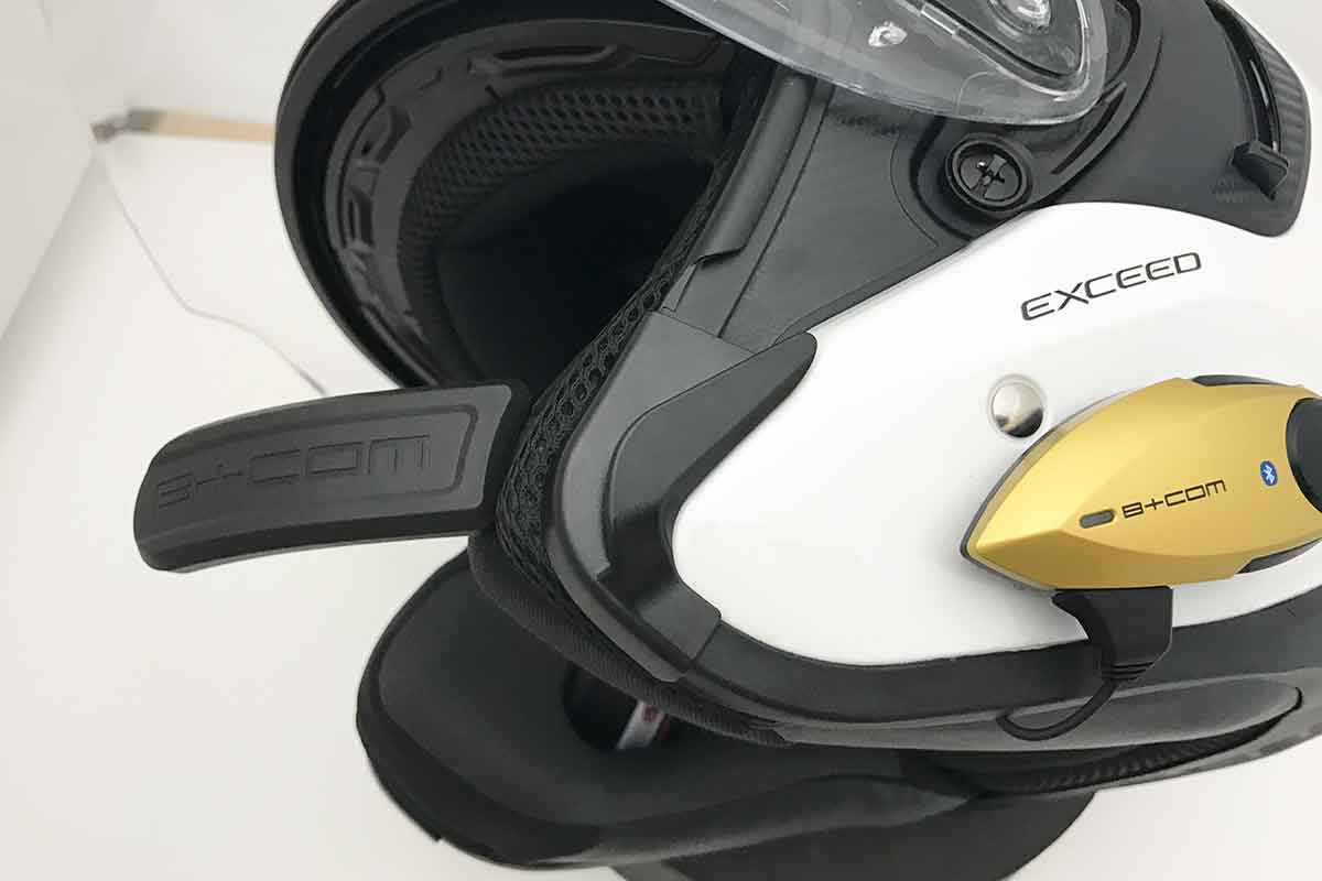 B+COM PLAY バイク用インカム ジェットヘルメット取付方法 OGK KABUTO
