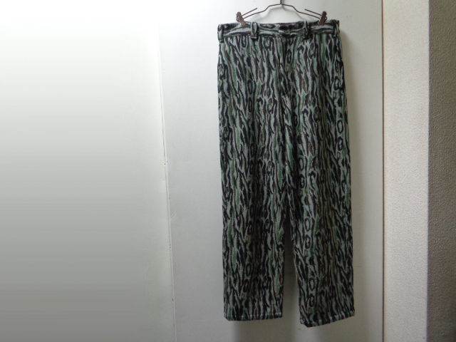80'S Woolrich FLAME CAMO PATTRERN WOOL WIDE PANTS（ウールリッチ