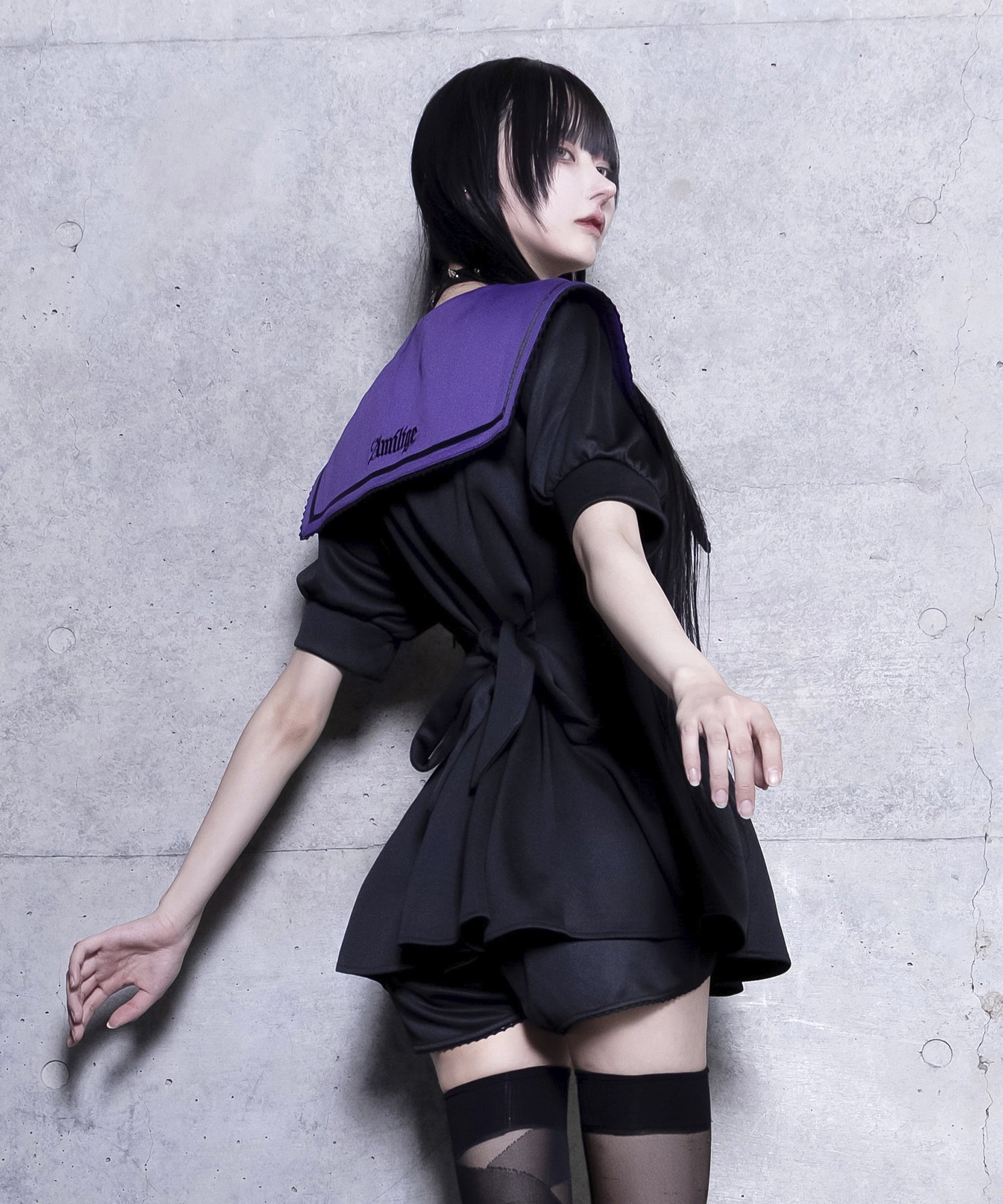 セーラー衿トップス＋ショートパンツセットアップ– A AM STUDIO