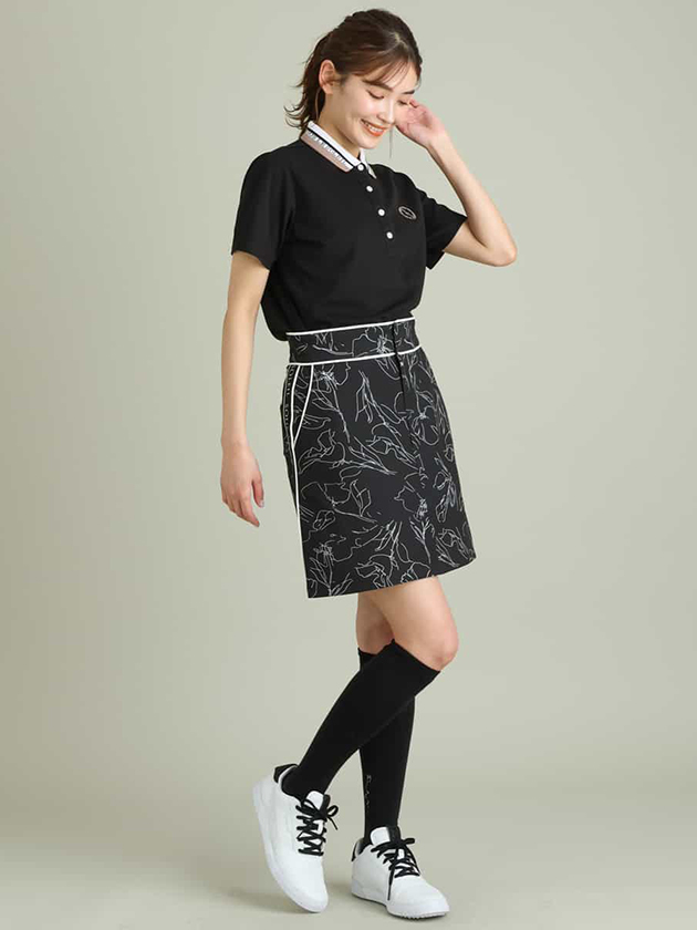 ソルソレイユ フラワーモチーフプリントタイトスカート KKHTS12109