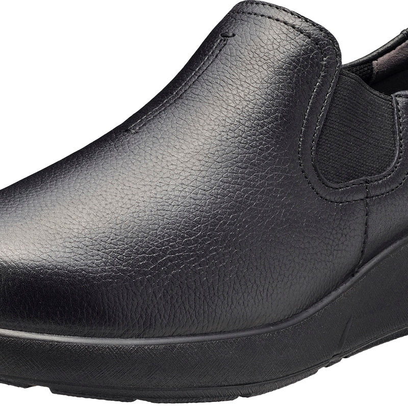 アキレス・ソルボ C 526 黒｜牛革3Eスリッポン｜撥水