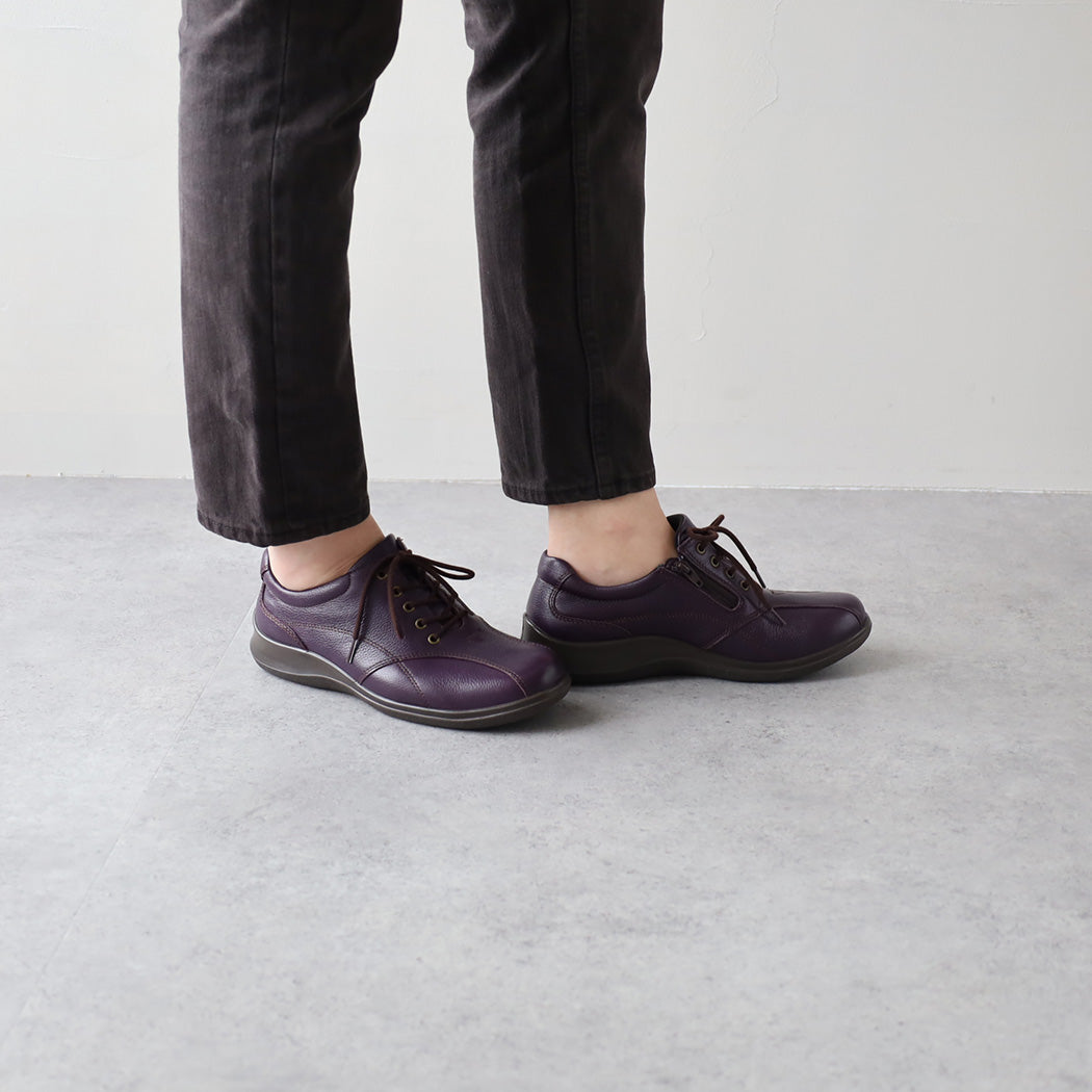 アキレス・ソルボ C 533 ダークパープル｜牛革3Eファスナー付き