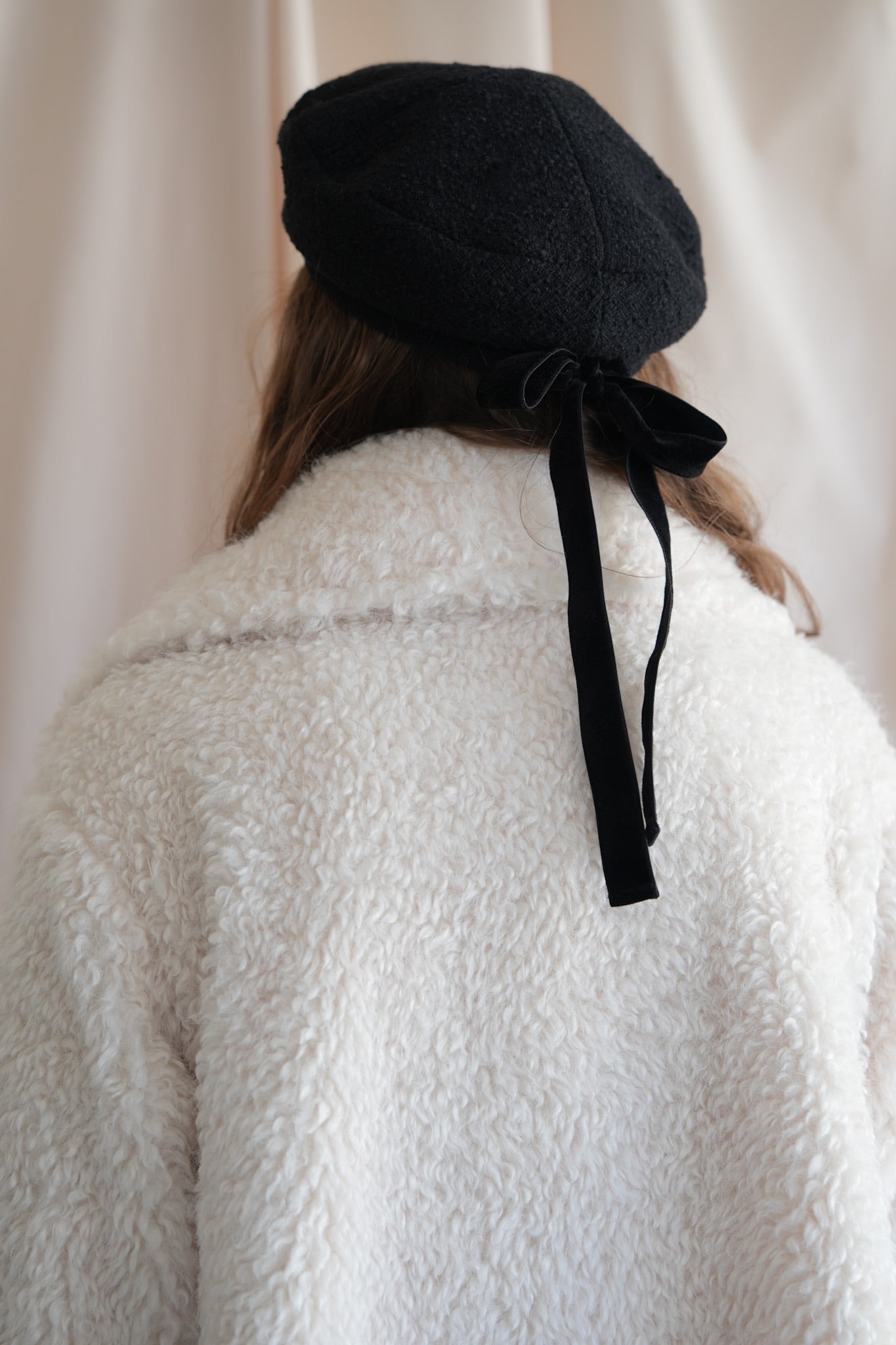 CA4LA×Acka. velour ribbon beret – Acka online store