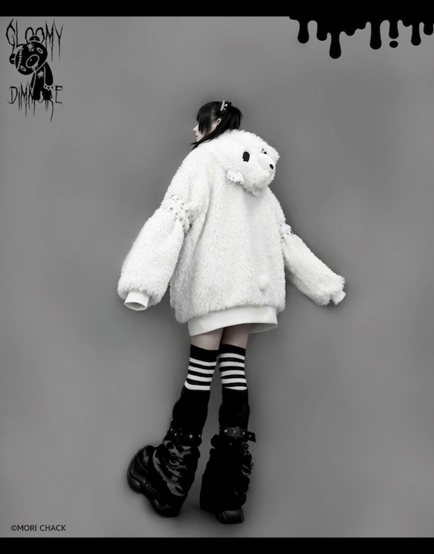 DimMoire【ディムモアール】GLOOMY×DimMoire グル～ミ～ボアパーカー/White