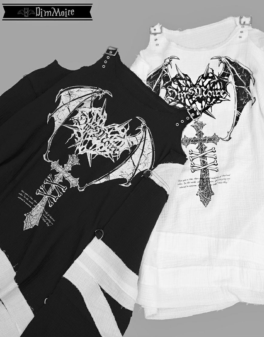 DimMoire【ディムモアール】救済の十字ガーゼトップス/Black