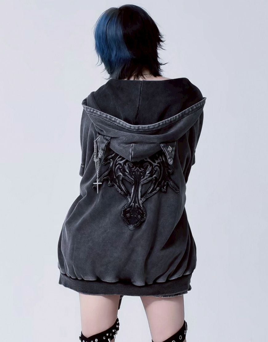 REFLEM【レフレム】猫耳ジップアップパーカー/全3色