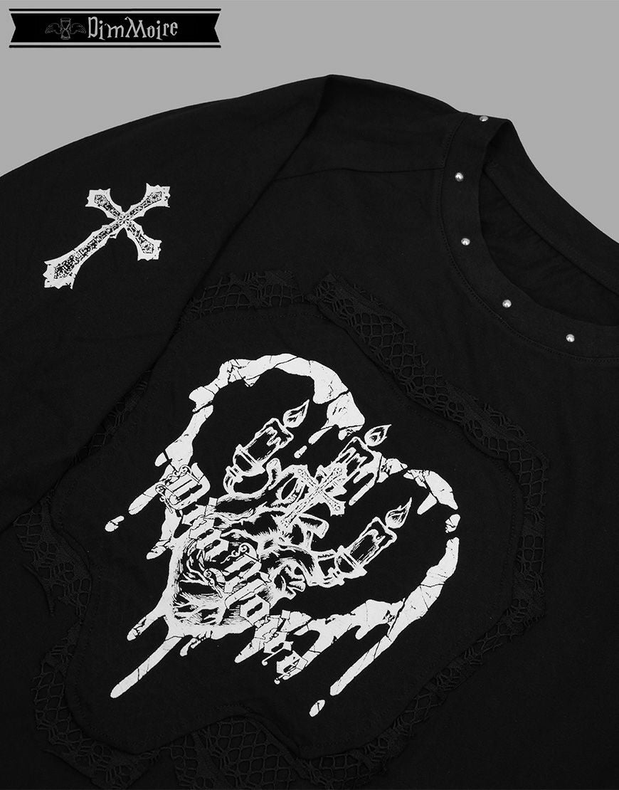 DimMoire【ディムモアール】Bloody Altar ロンT/Black