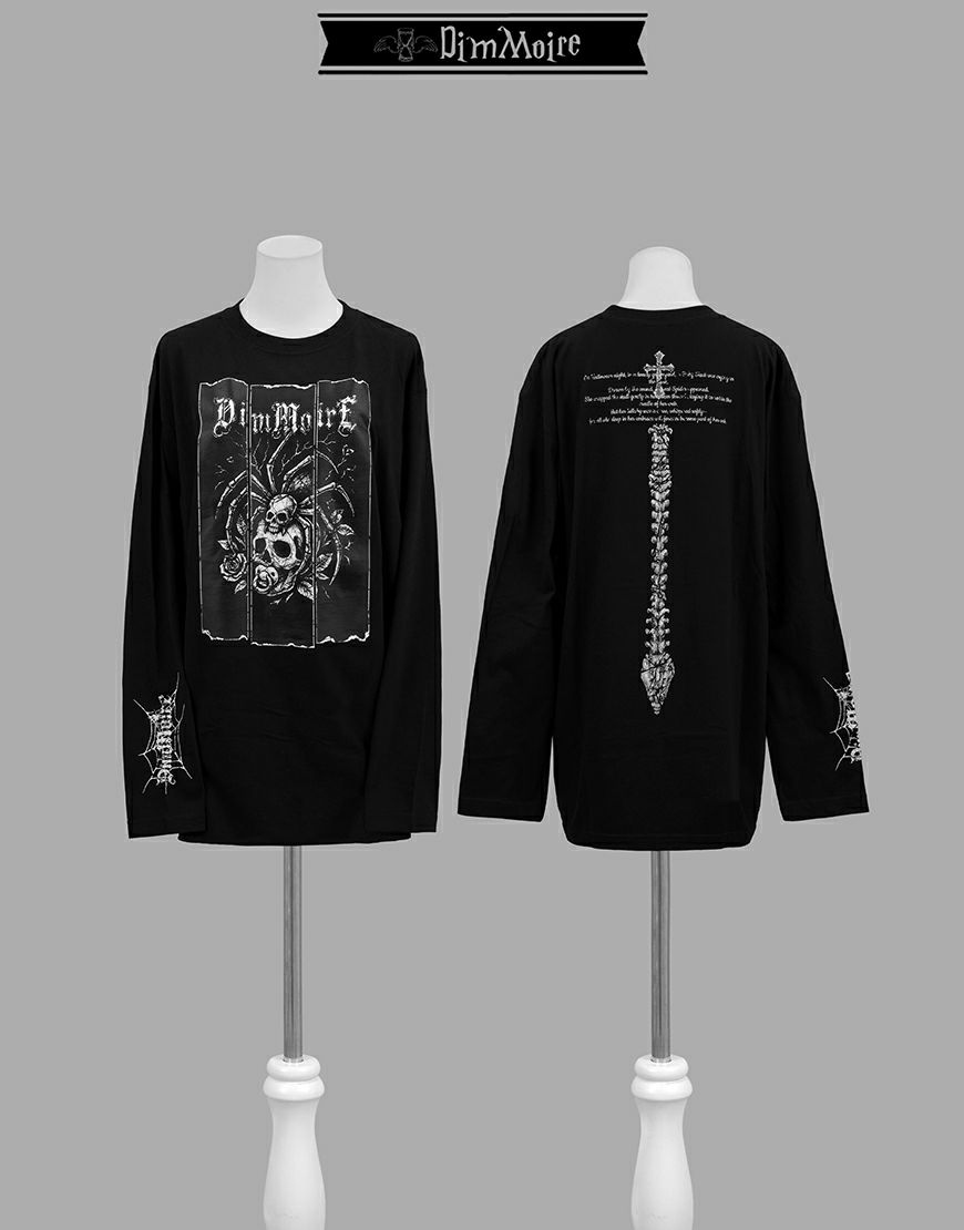 DimMoire【ディムモアール】Webbed Lullaby ロンT/Black