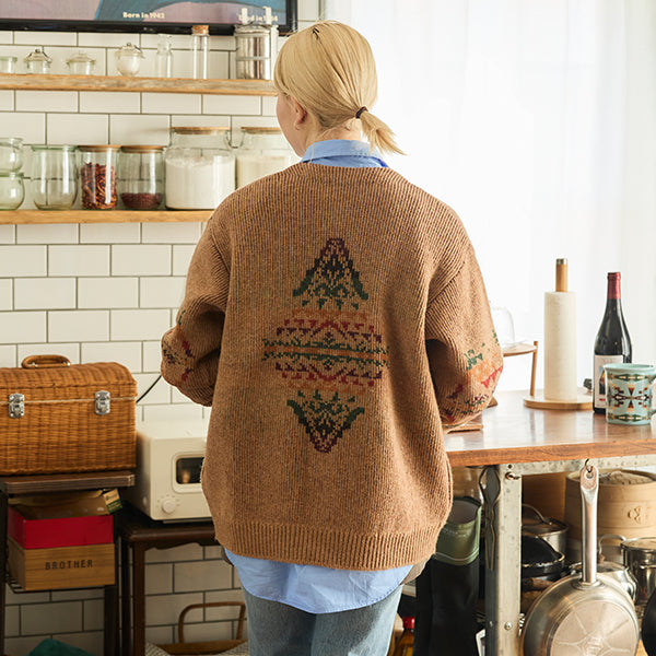 ペンドルトン シェットランド 5ゲージ ウールカーディガン