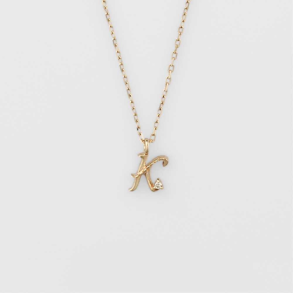 WEB限定》イニシャルK／K10ダイヤモンドネックレス｜ネックレス