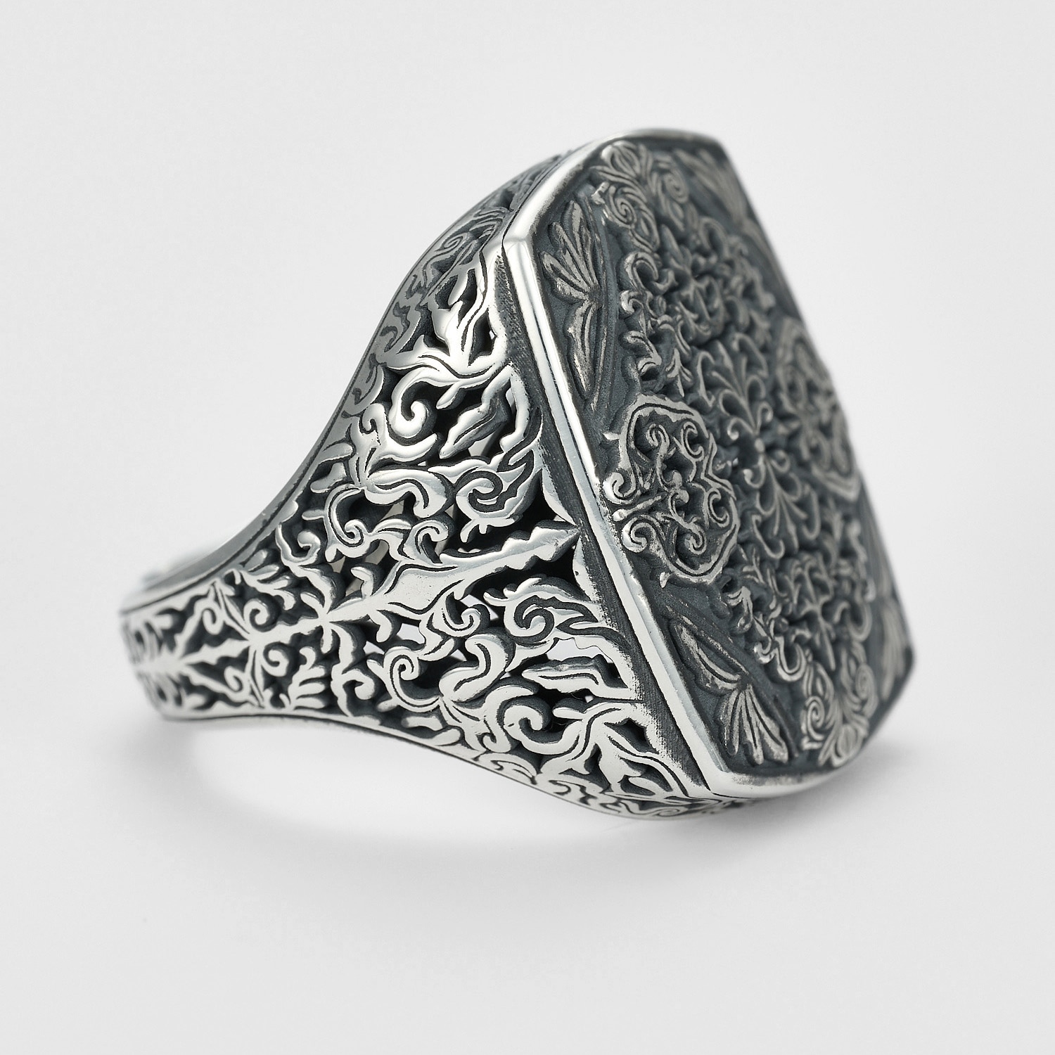 agate シルバー リング シグネットリング silver spoon 11号 agate