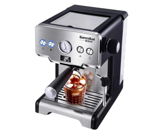 Gemilai-半自動家庭用コーヒーマシン,ステンレス鋼,イタリアンポンプ