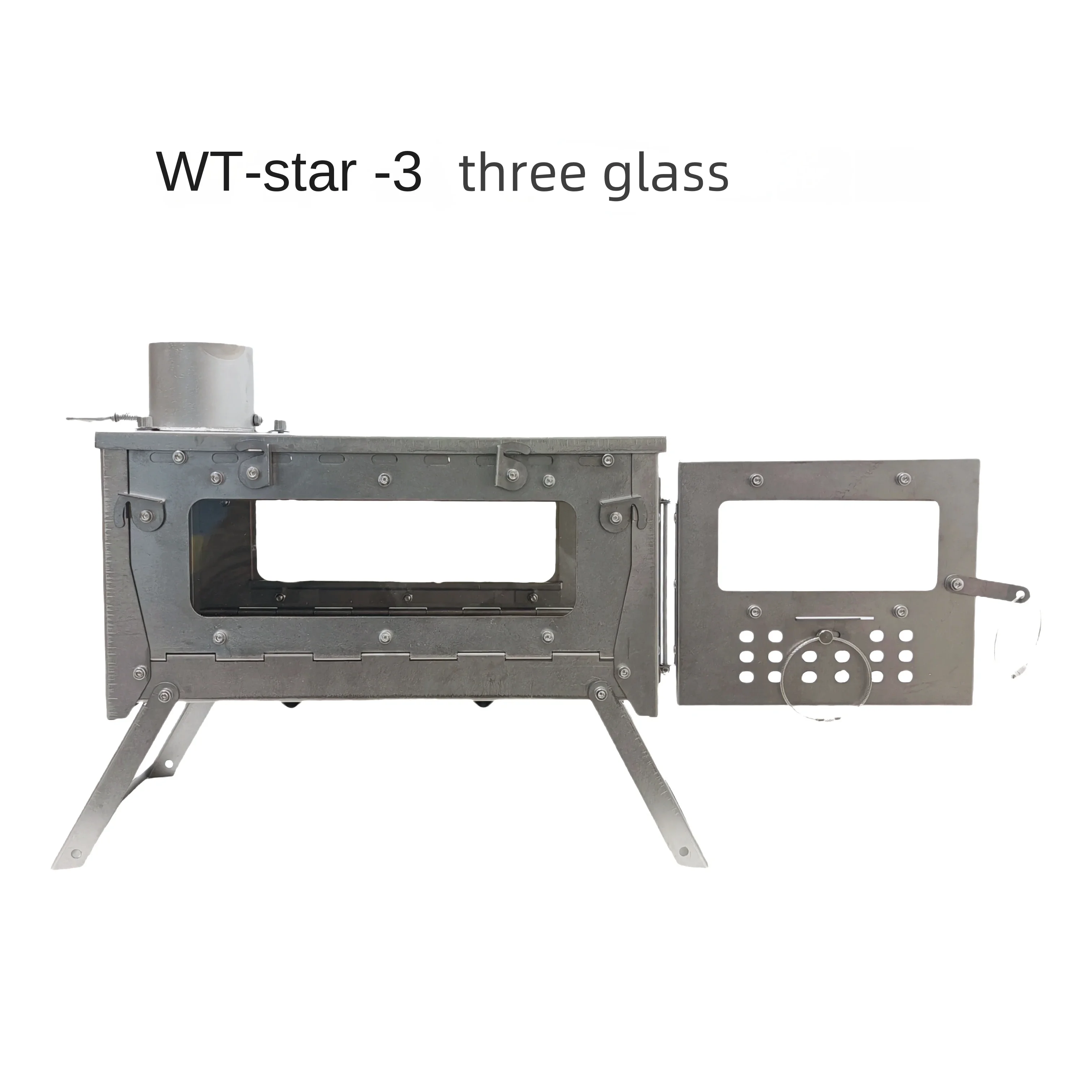 Wt star-tiチタン合金折りたたみ薪ストーブ,ストーブ,暖房,ハイキング