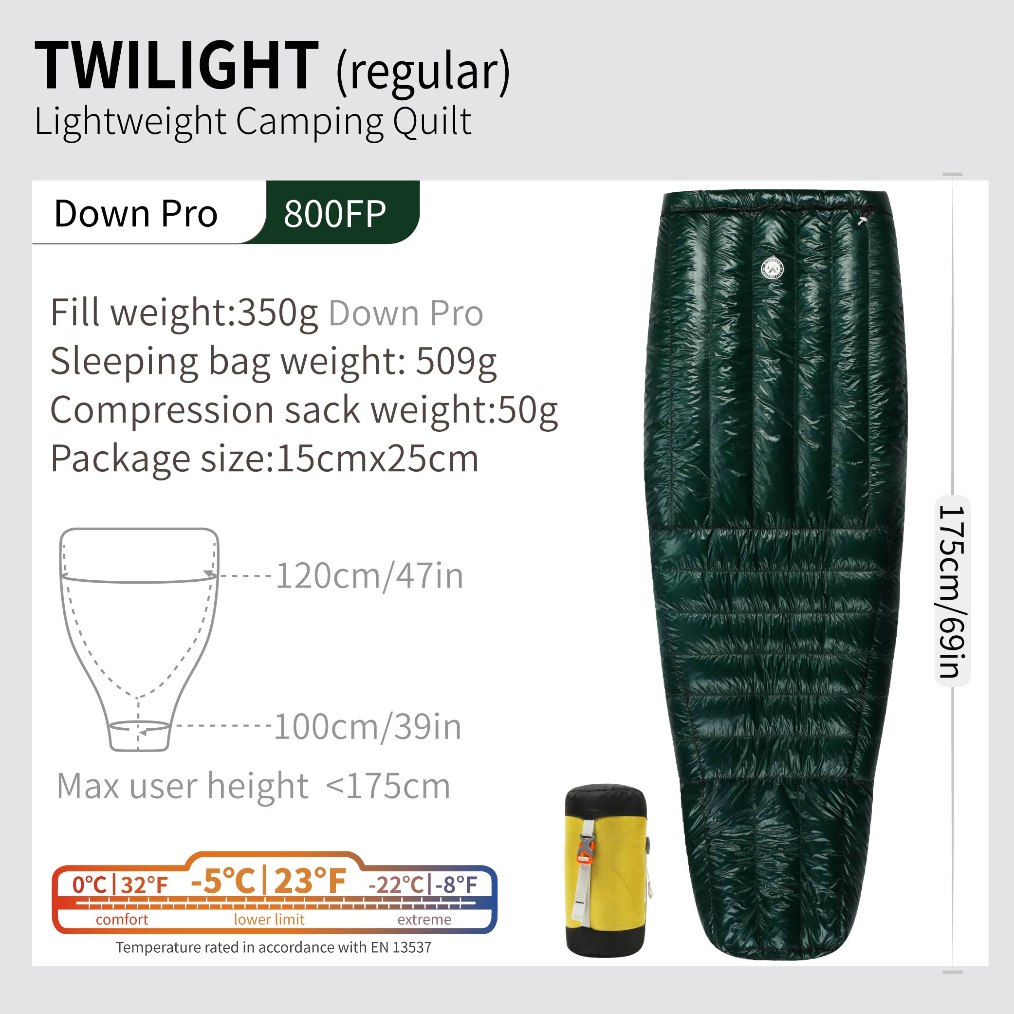 Aegismax-超軽量キャンピングキルト,ウィンドハードトワイライト,10d-5