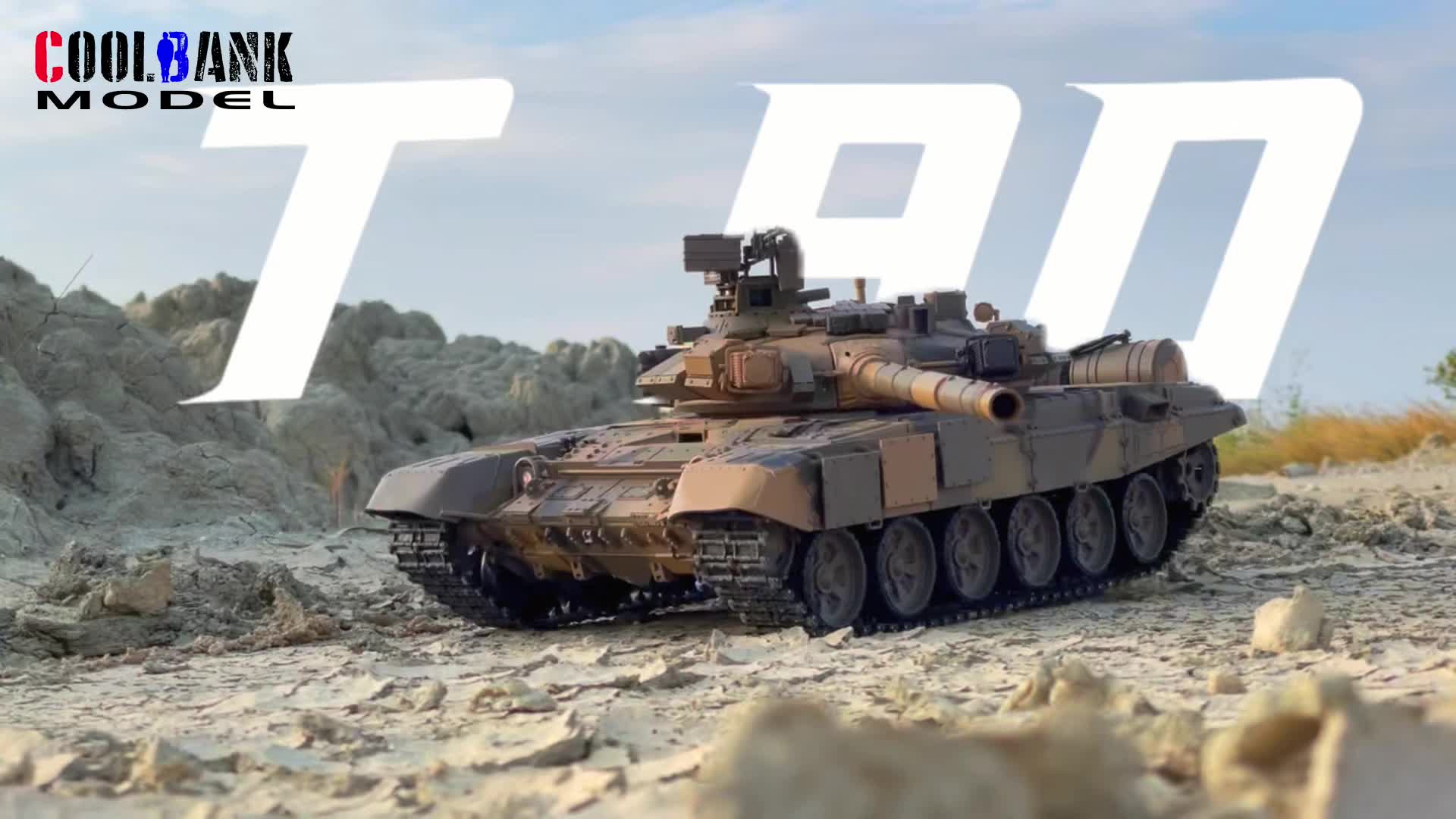 COOLBANK 2.4Ghz ヘンロン 1/16 RC タンク 7.0 Ver. ロシア T90 3938-1