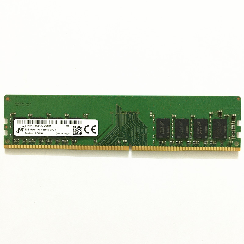 Micron DDR4 RAMs 8GB 1RX8 PC4-2666v-UA2-11 UDIMM DDR4 2666MHz 8GB
