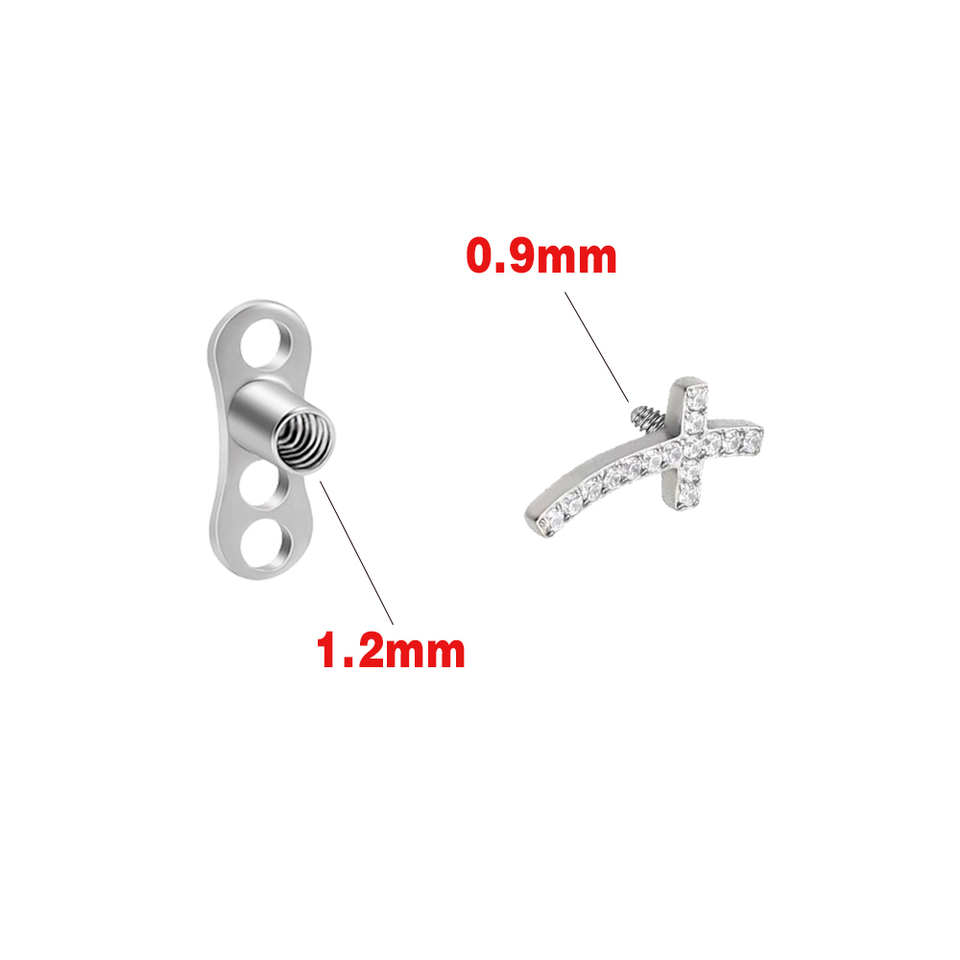 F136チタンピアスヘリックスconch、偽の釘、zircon Xeronor